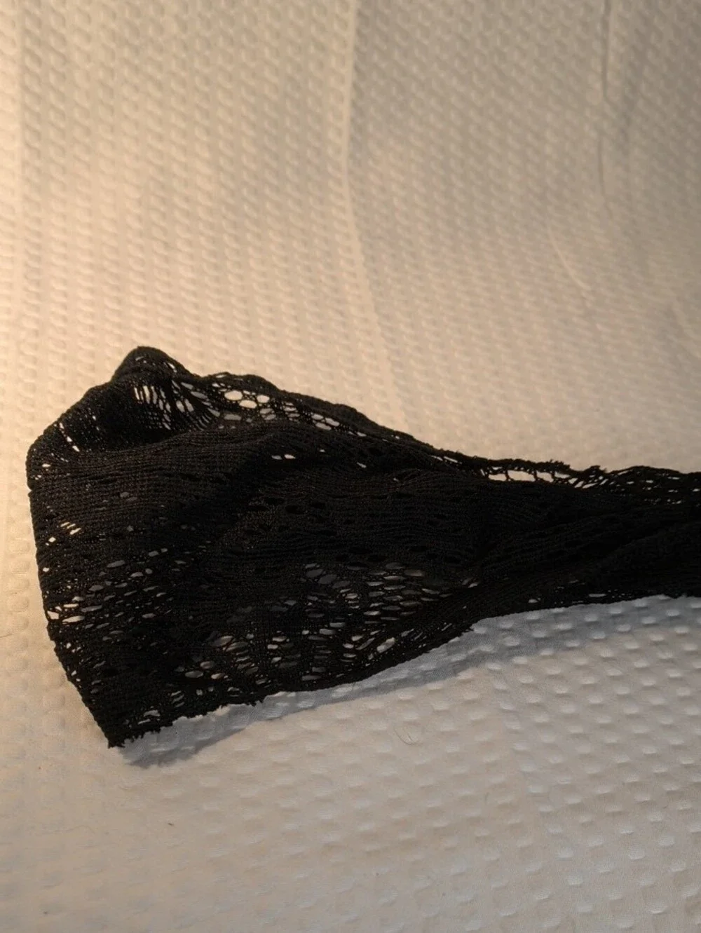 Black Lace Elastic Headband - Women Accessories NWOT